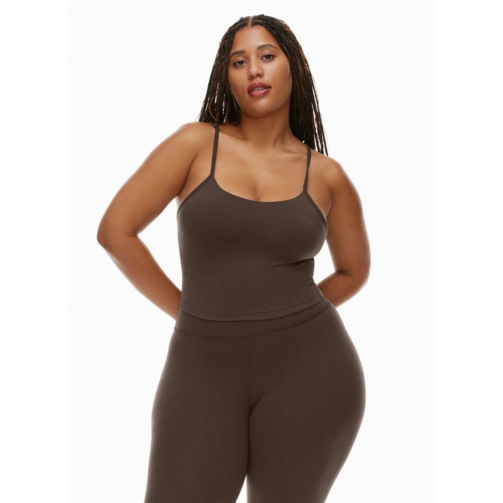 TnAction Tnabutter Posture Sports Tank Rich Mocha Brown - S